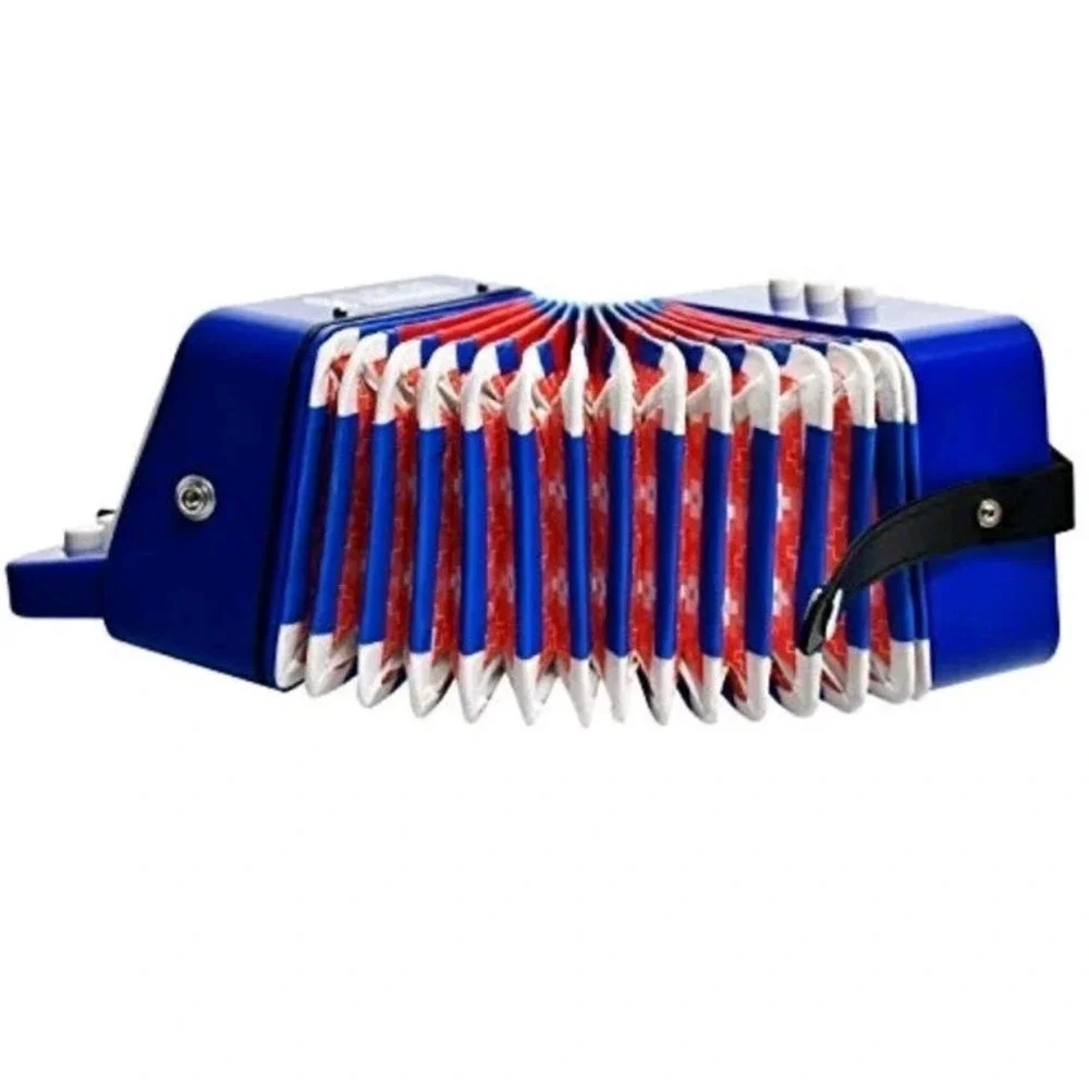 Accordion Instrument Toys 10 Keys Button‎ Small Accordion Music Kids NEW #Toy26